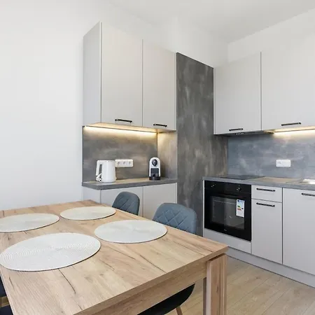 Apartman Near The Subway With Kitchen And Terrace